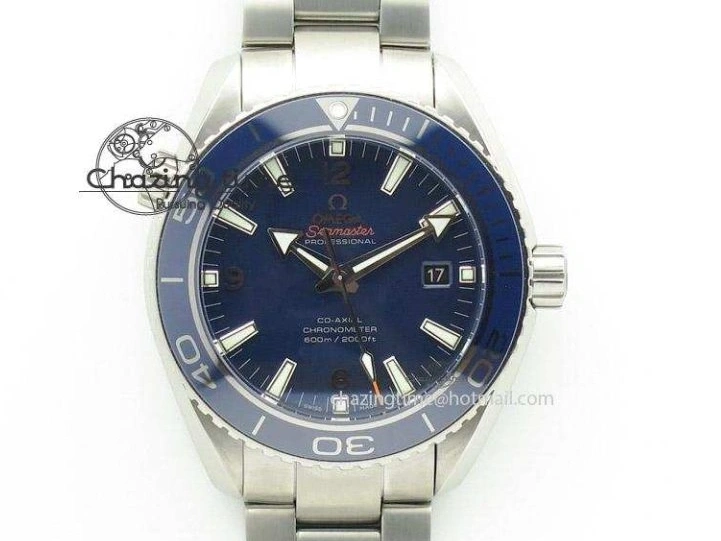 1224 Planet Ocean 600M ‘Tai Chi’ GMT 43.5mm VSF 1:1 Best Edition Black White Ceramic Bezel and Dial on SS Bracelet A8906 Super Clone Durable 7732